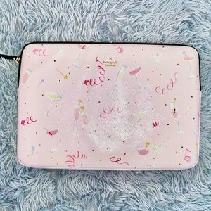 Kate Spade Champagne Print Laptop Sleeve